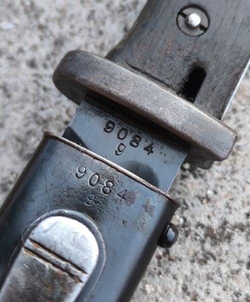 Sehr schöne wehrmacht Bajonett Elite Diamant S/185 von 1936 nummerngleich – Bild 3