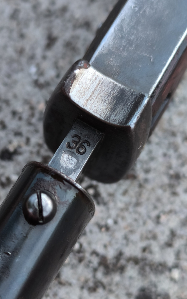 Sehr schöne wehrmacht Bajonett Elite Diamant S/185 von 1936 nummerngleich – Bild 4