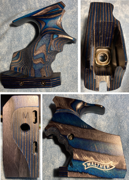 Neuer Walther Rechtsgriff "M" für Pressluftpistole LP400/500 Blue Angel – Bild 1
