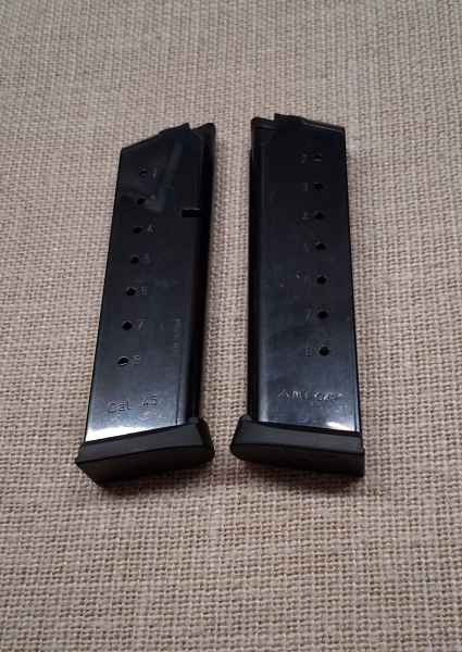 Mec-Gar 1911 Pistolen Magazin 8 Schuss .45 ACP brüniert – Bild 1