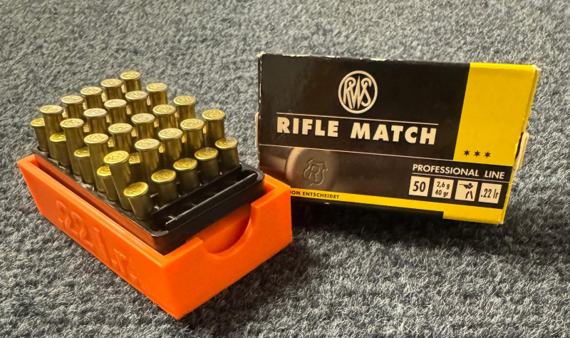 KK Munitionsentnahmehilfe Box .22lr .22lfb .22l.r. RWS Geco SK S&B Federal - Ruger Anschütz Walther – Bild 1