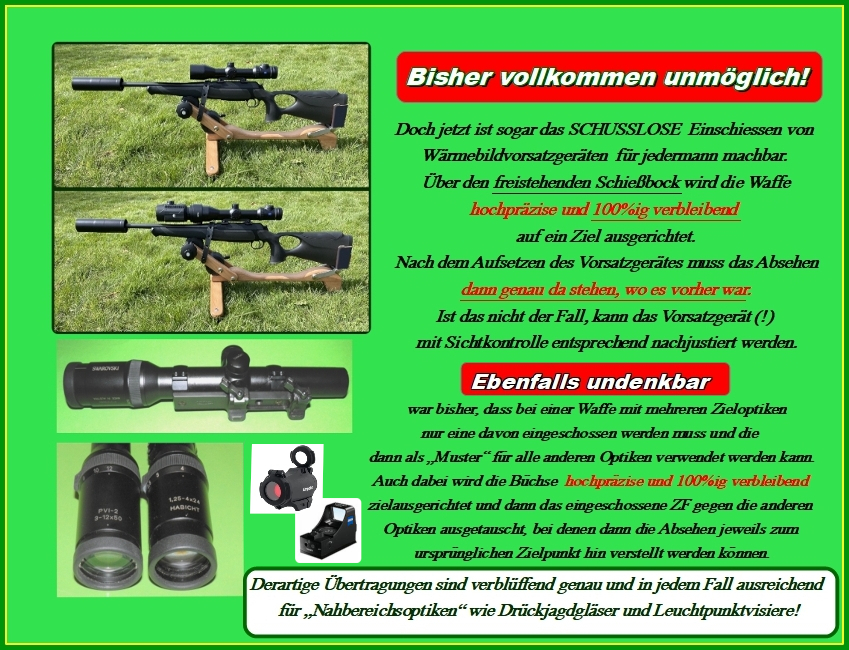 Einschießgerät Schießbock Einschießhilfe – billede 3