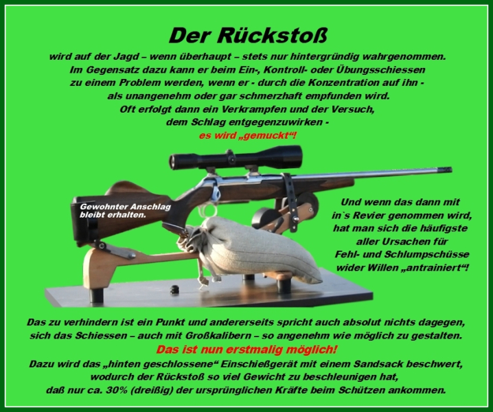 Einschießgerät Schießbock Einschießhilfe – billede 4