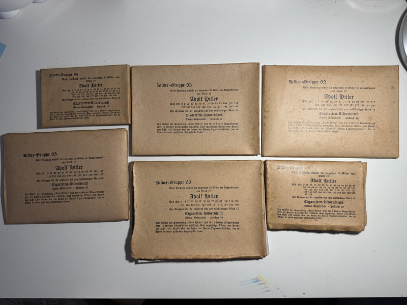 Adolf Hitler Cigaretten Bilderdienst Gruppe 62-67 - KOMPLETT im Original-Karton – Bild 3