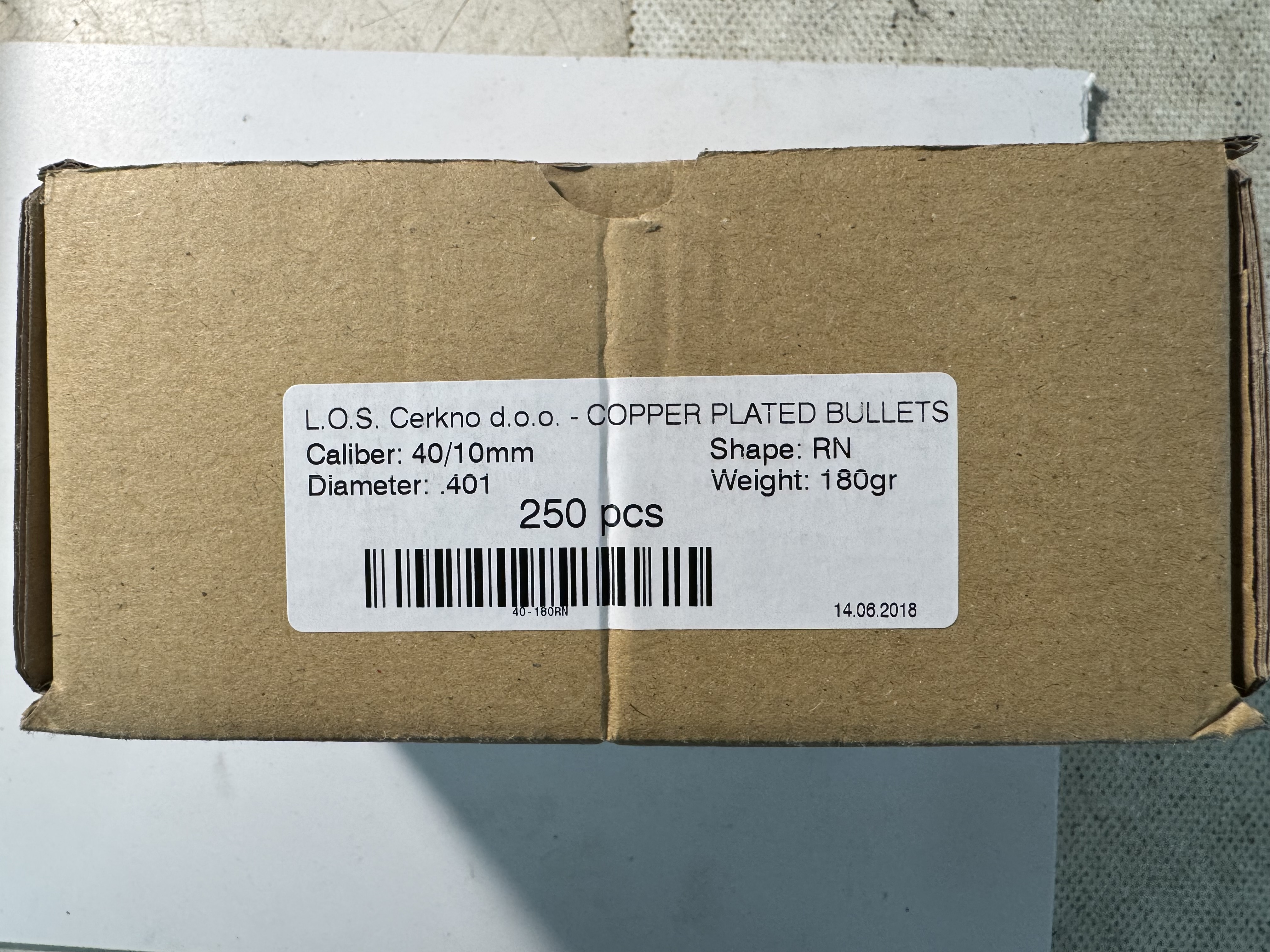 Geschosse kal. 40 S&W 180 Gr – slika 1