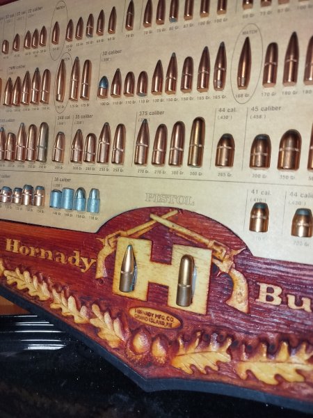 Vintage Hornady Bullets Holz Wanddisplay – Bild 2
