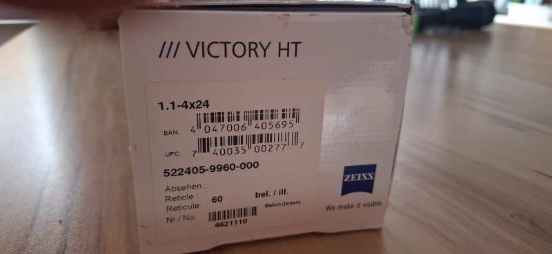 Zeiss Victory HT 1,1-4x24 MTR 30mm Absehen 60 OVP – Bild 1
