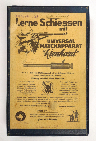 Originalbox für "Lienhard" Universal Matchapparat Mod. P – Bild 1