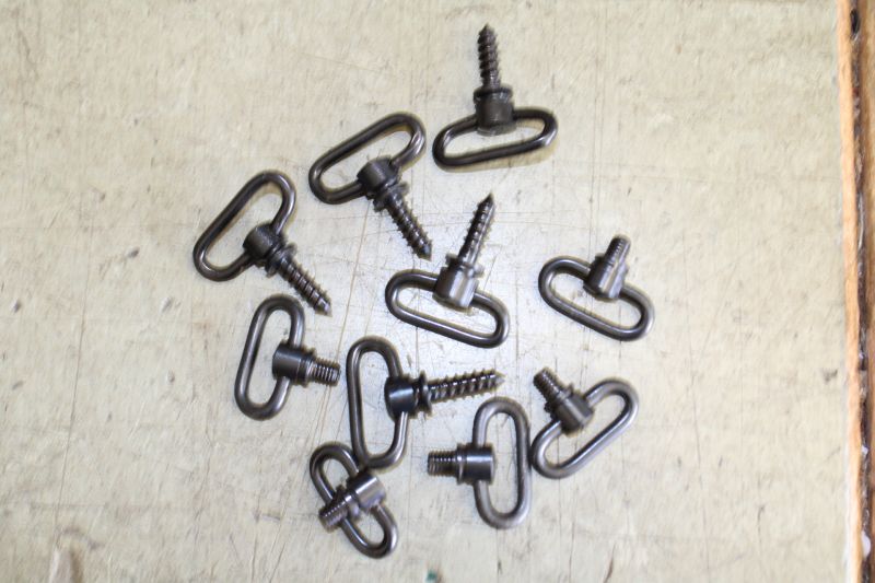 Set (10 Stück) Riemenbügel mit Holz- und Metallgewinde (M5) – Bild 1
