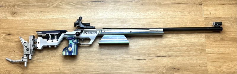 Einzellader-Matchbüchse Anschütz mod. 1907 Kal. .22lr LL 66cm++ Sehr guter Zustand++Waffen Haider++ – Bild 2