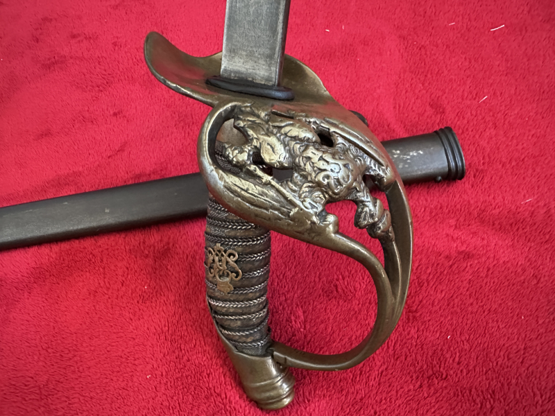 +++Original Preussen Degen Robert-Hermes Solingen um 1900 mit Regimentabnahme sehr gut aus Sammlung! – Bild 5