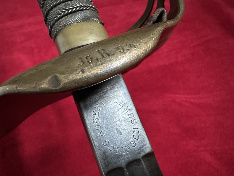 +++Original Preussen Degen Robert-Hermes Solingen um 1900 mit Regimentabnahme sehr gut aus Sammlung! – Bild 3