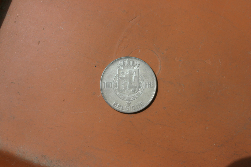 Silbermünze 100 Franc Belgien v 1948 – Bild 1