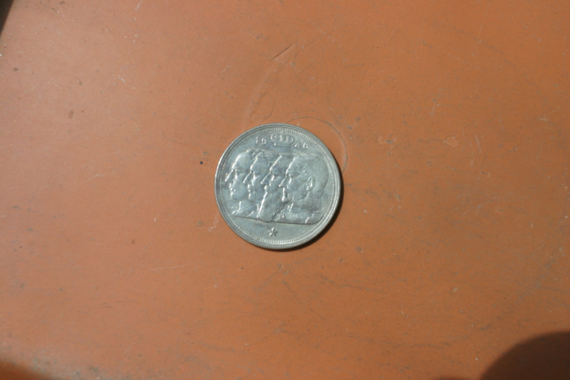 Silbermünze 100 Franc Belgien v 1948 – Bild 2