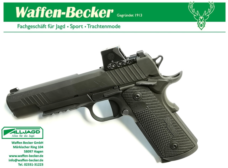 Pistole SIG-Sauer 1911-X mit Romeo-X Compact Kal. .45ACP ---NEUWERTIG--- – Bild 2