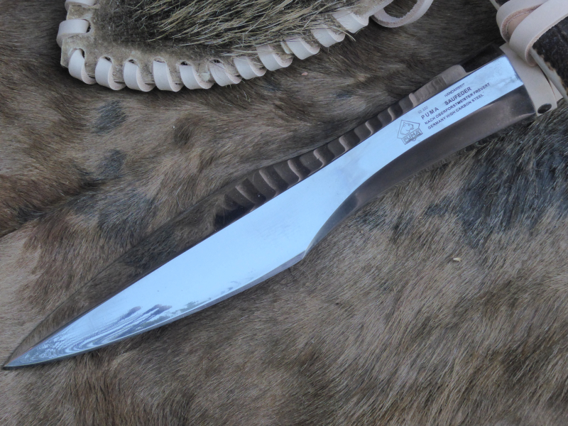 PUMA SAUFEDER NACH O.F.M. FREVERT, GESENK GESCHMIEDET INKL. SAUSCHWARTENSCHEIDE – Bild 2
