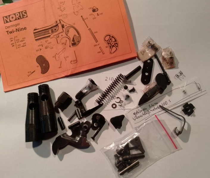 Konvolut Teile Noris Twi-Nine Derringer Innereien – Bild 1