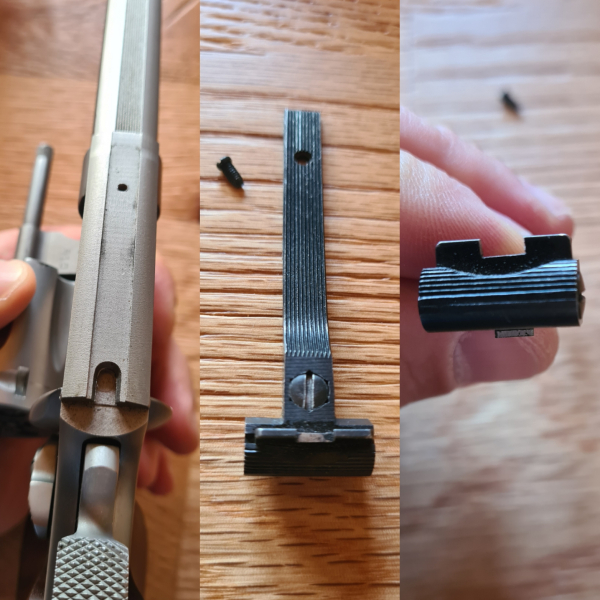 Kimme original Visierung Smith & Wesson 617 Target Champion .22 lr lfb evtl 686 – Bild 2