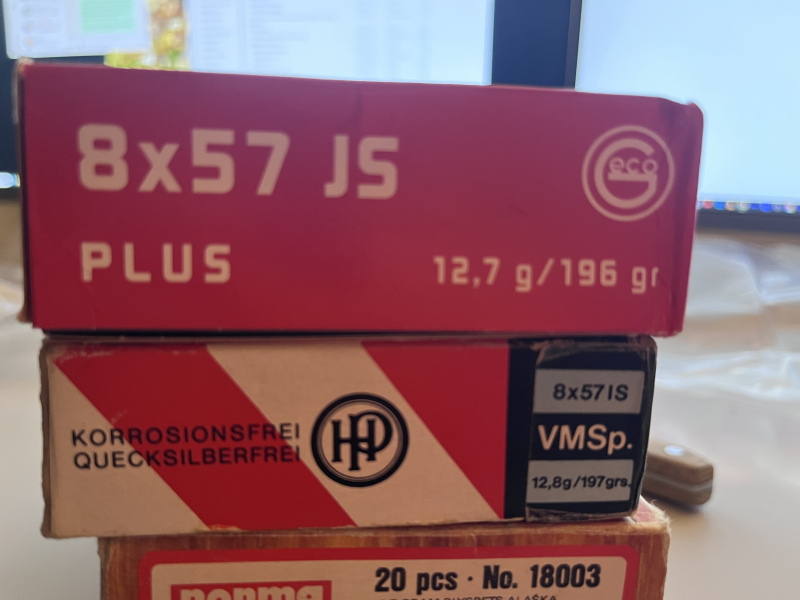 69 Schuss 8x57IS (RWS,HP,Geco;Norma) – Bild 3
