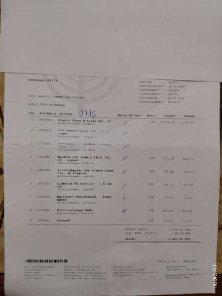 MEGA-SET: Evanix Viper Cal .30 (F-Version) – Neuwertig in OVP + Zubehör im Wert von – Bild 4