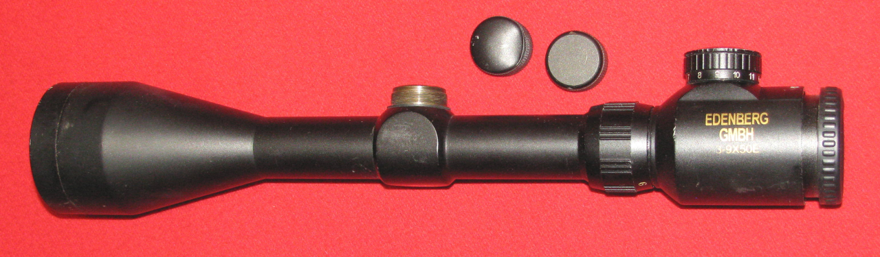 ZF / Zielfernrohr, ein EDENBERG 3 - 9 x 50 E mit dem Absehen 4 und einem Leuchtpunkt – Bild 1