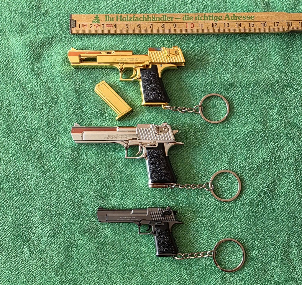 Desert Eagle Metall Model 1:3 Chrom – Bild 1