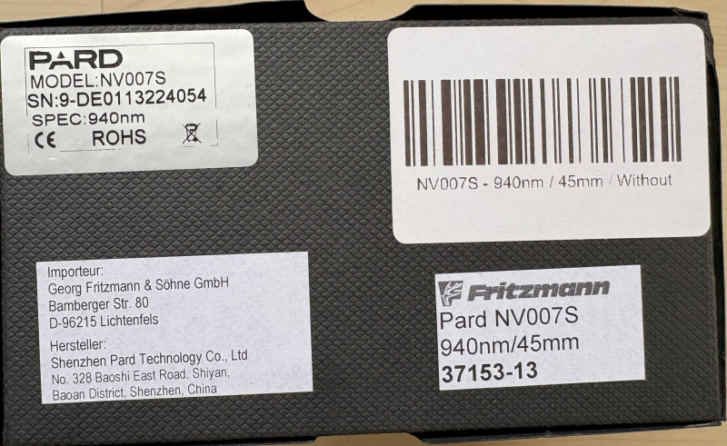 Fritzmann Pard NV007S 940nm/45mm – Bild 1