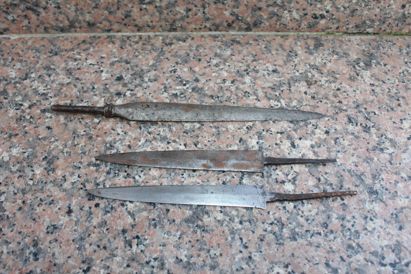 uralte DOLCHKLINGE+2 MESSERKLINGEN SOLINGEN + RAUH – Bild 1