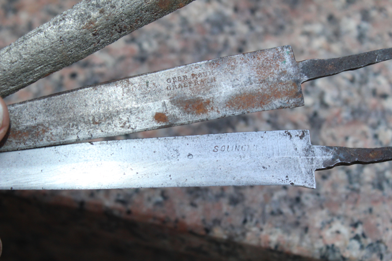 uralte DOLCHKLINGE+2 MESSERKLINGEN SOLINGEN + RAUH – Bild 3