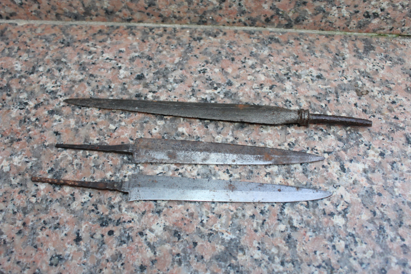 uralte DOLCHKLINGE+2 MESSERKLINGEN SOLINGEN + RAUH – Bild 2
