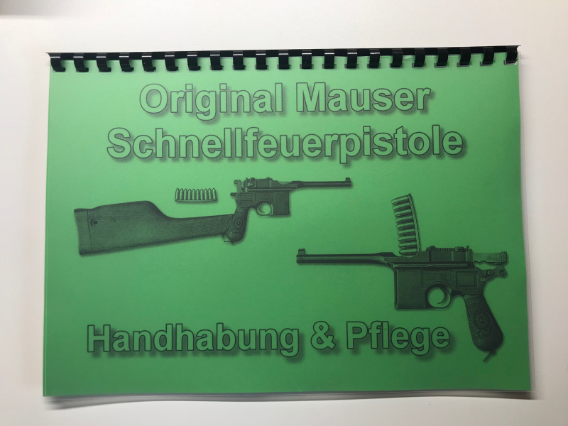 Nachdruck Anleitung Mauser Pistole C96 M1916 Kaliber 7,63mm 9x19 mm 9mm Luger Geschenk Lee RCBS – Bild 1