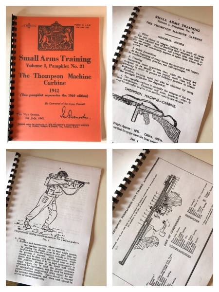 Reprod. Kopie Manual Vorschrift Thompson submachine gun 1928A1 M1A1 Tommygun MP Maschinenpistole – Bild 1
