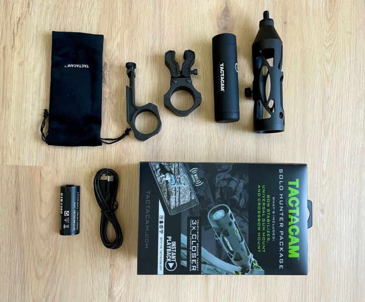 Komplettset Gewehrkamera "TACTACAM SOLO WIFI Hunter" mit 3x Zoom inkl. 3 Halterungen zum Sonderpreis – Bild 2