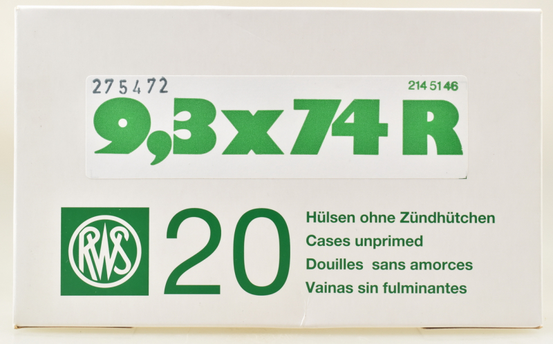 20 RWS Hülsen 9,3x74R – Bild 1
