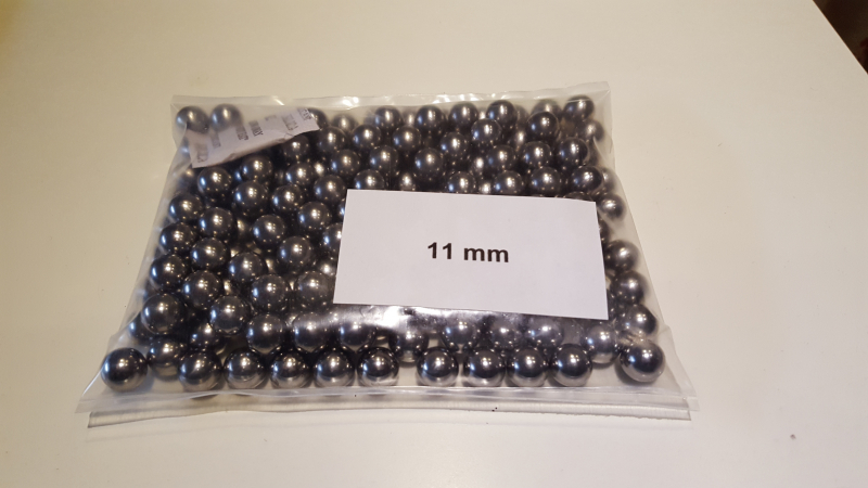 1 Kilo Stahlkugeln 11 mm 185st. – Bild 1