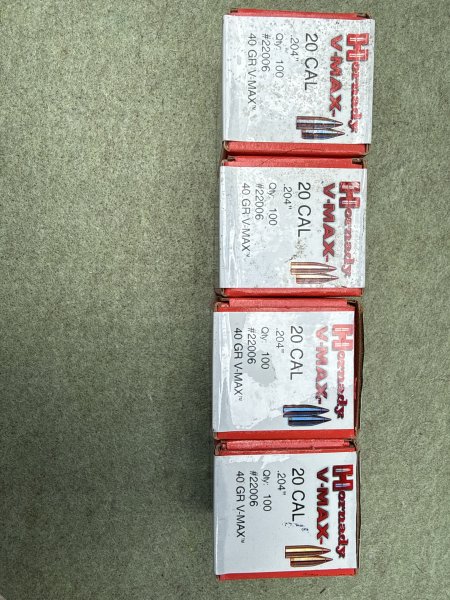 400 Hornady V-Max Geschosse, 20 Cal, .204“, 40GR – Bild 1