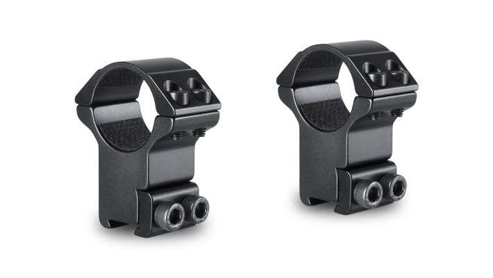 HAWKE Match Ringmontagen Aluminium 1'' Zoll 25,4mm Mittelrohr für 9-11mm Schiene Bauhöhe HIGH 22mm – Bild 1
