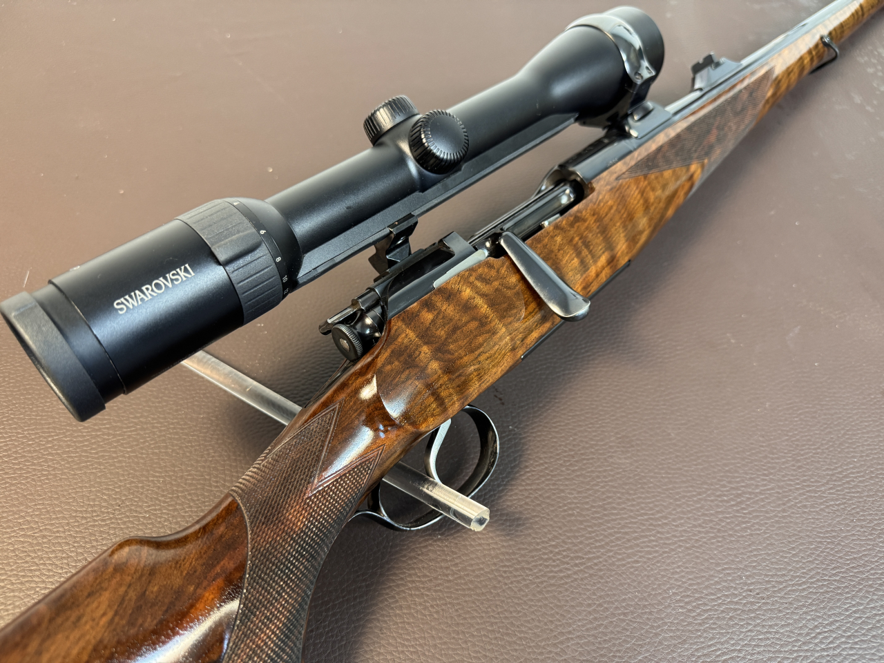 Ultra selten! Kessler Kesslerin Mannlicher Schönauer Stutzen 7x57 Swarovski Z6 2,5-15x44 – image 1