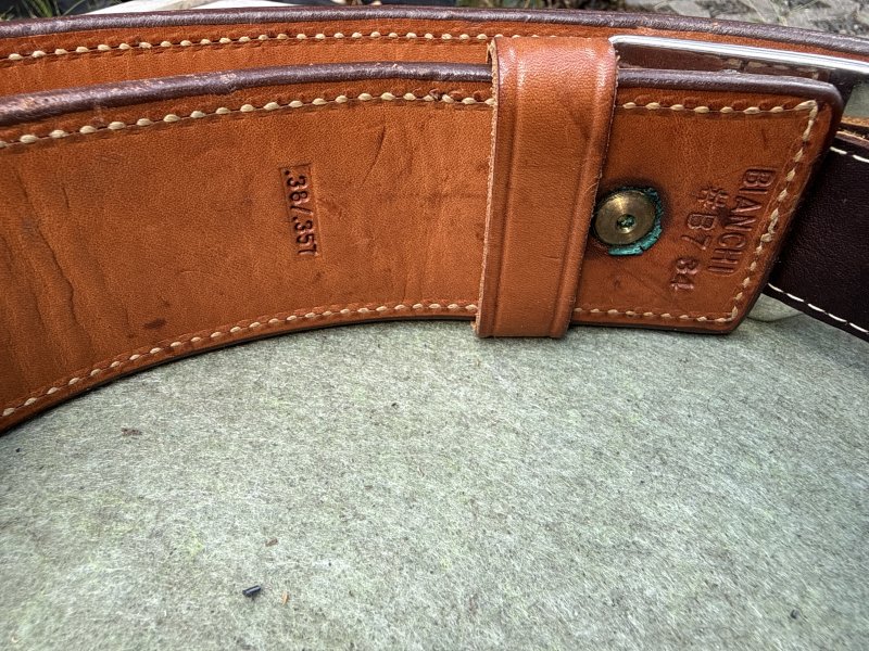 Bianchi Patronengürtel .357/.38, Leder – Bild 2