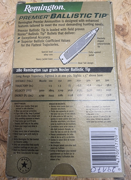 .280Remington Express/140 Nosler BT 20stk. – Bild 2