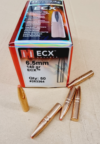 6,5mm/140grs ECX Hornady Bleifrei No. 263364 Geschosse 50 Stk. – Bild 1