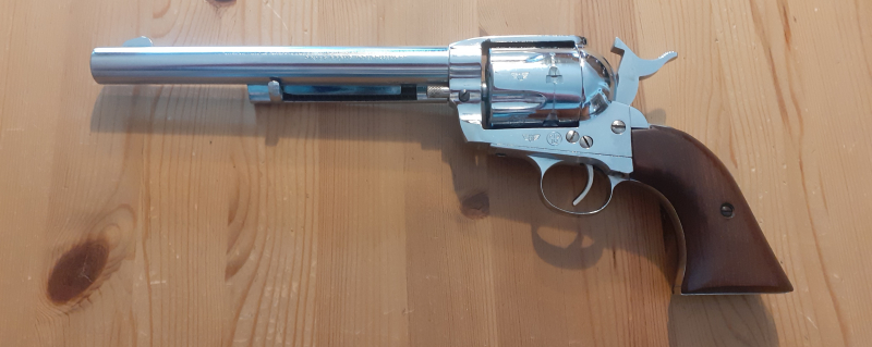 HS Texas Scout Peacemaker 9mm Knall in Chrom PTB 242 - Bestzustand - – Bild 1