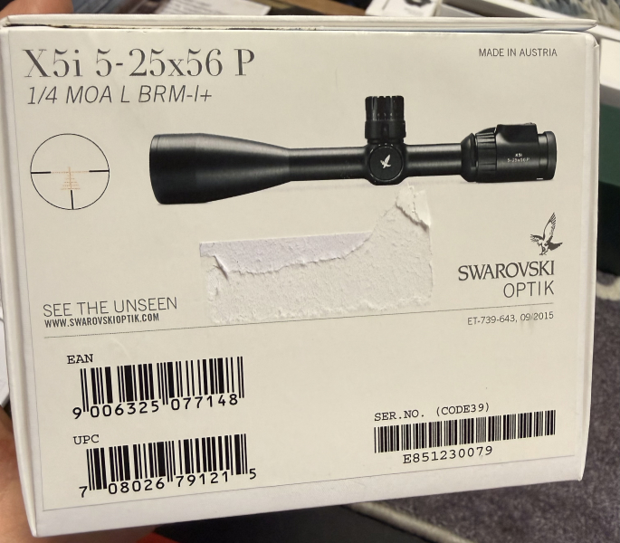 wie neu Ausstellungsstück Swarovski X5i 5-25x56 P BRM-I+ Absehen leucht kein z6i kein z8i TOP PREIS – Bild 1
