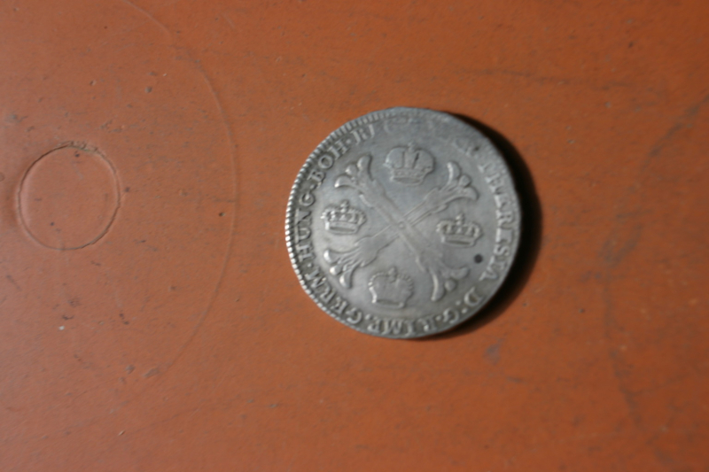 Silbermünze 1 Kronentaler aus den österreichischen Niederlanden v. 1764 – Bild 2