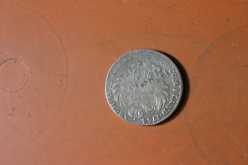 Silbermünze 1 Kronentaler aus den österreichischen Niederlanden v. 1764 – Bild 1