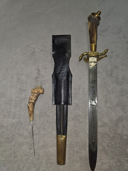 Hirschfänger Jägerschaft Doppelter Dolch TOP – Bild 3