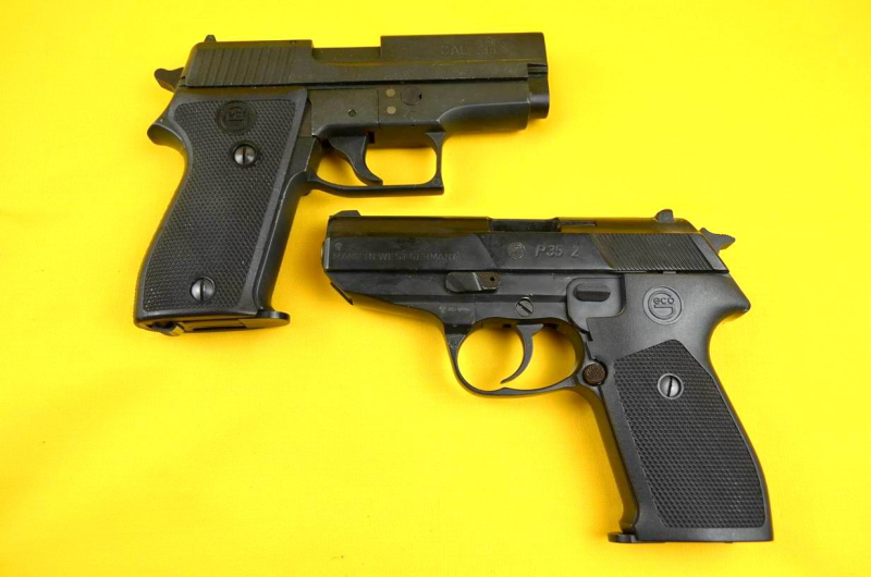 Traumpaar!!! Geco P35 I und P 35 II # Kaliber .35 # PTB 458 / PTB 497 – Bild 1