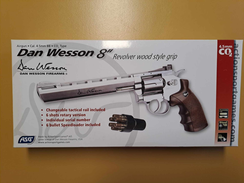 Revolver Dan Wesson 8 Zoll Co2 4,5mm Colt – Bild 6