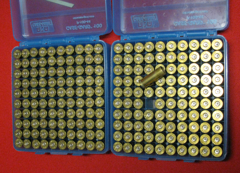 200 Kurzwaffen Hülsen in Cal. 44 in der Box – Bild 1