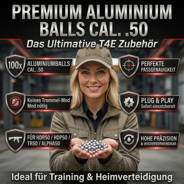 50x CAL.50 Aluminiumballs HDR50 | HDP50 | TR50 T4E Cal. 50 – Bild 1